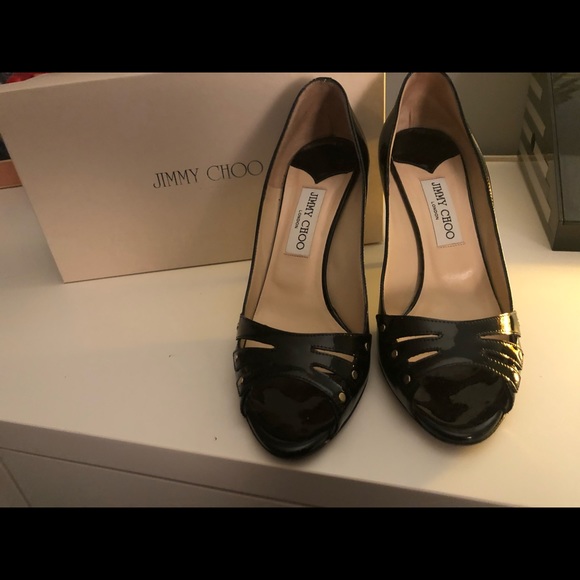 Jimmy Choo Open Toe Heels - Picture 1 of 3